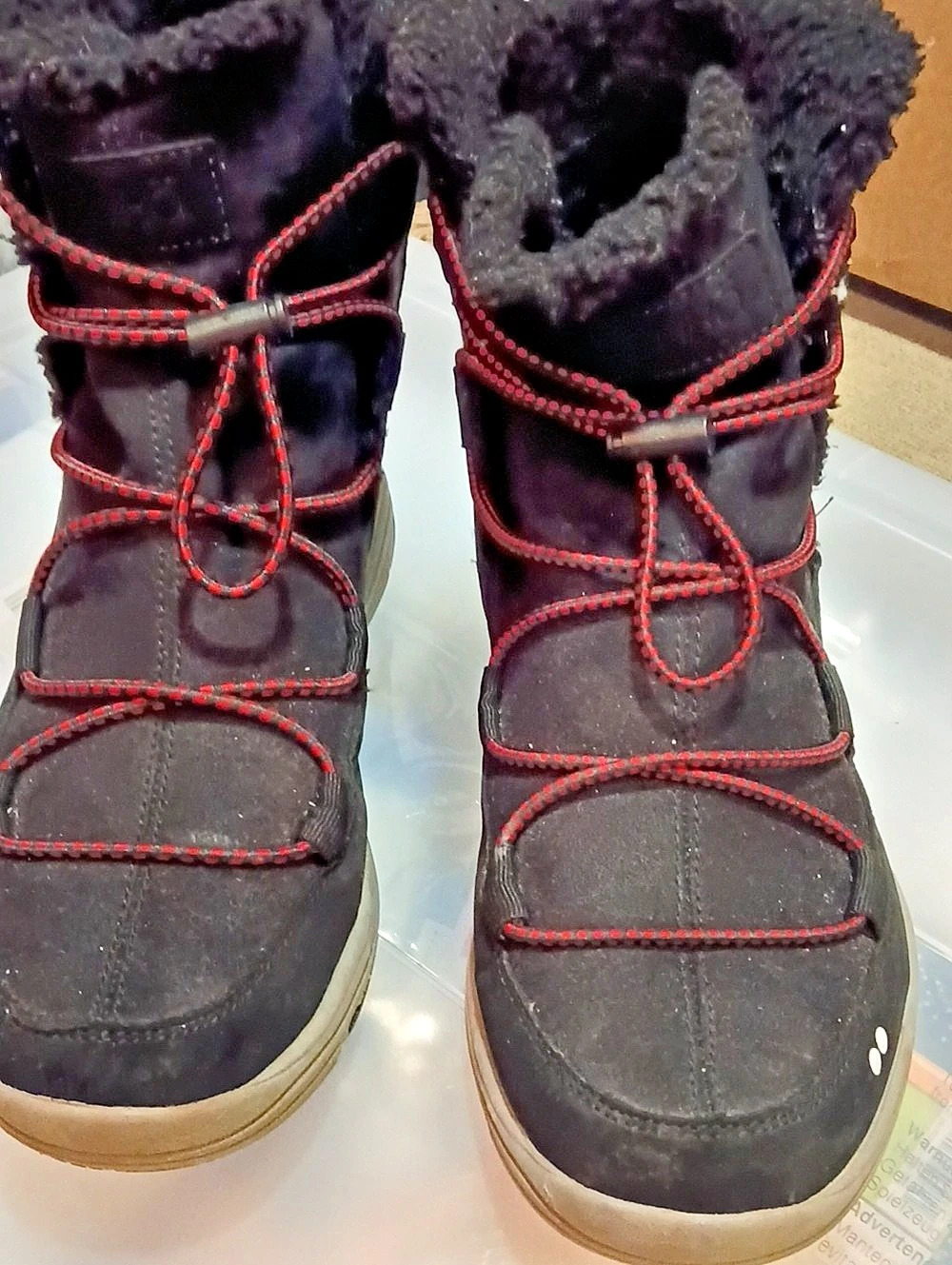 Ryka Aubonne Winter Boot Black & Red